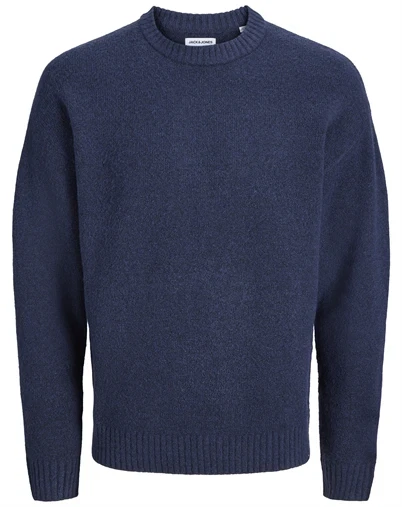 Jack & Jones - JJESoho Ollie Knit Crew Neck - Navy Blazer